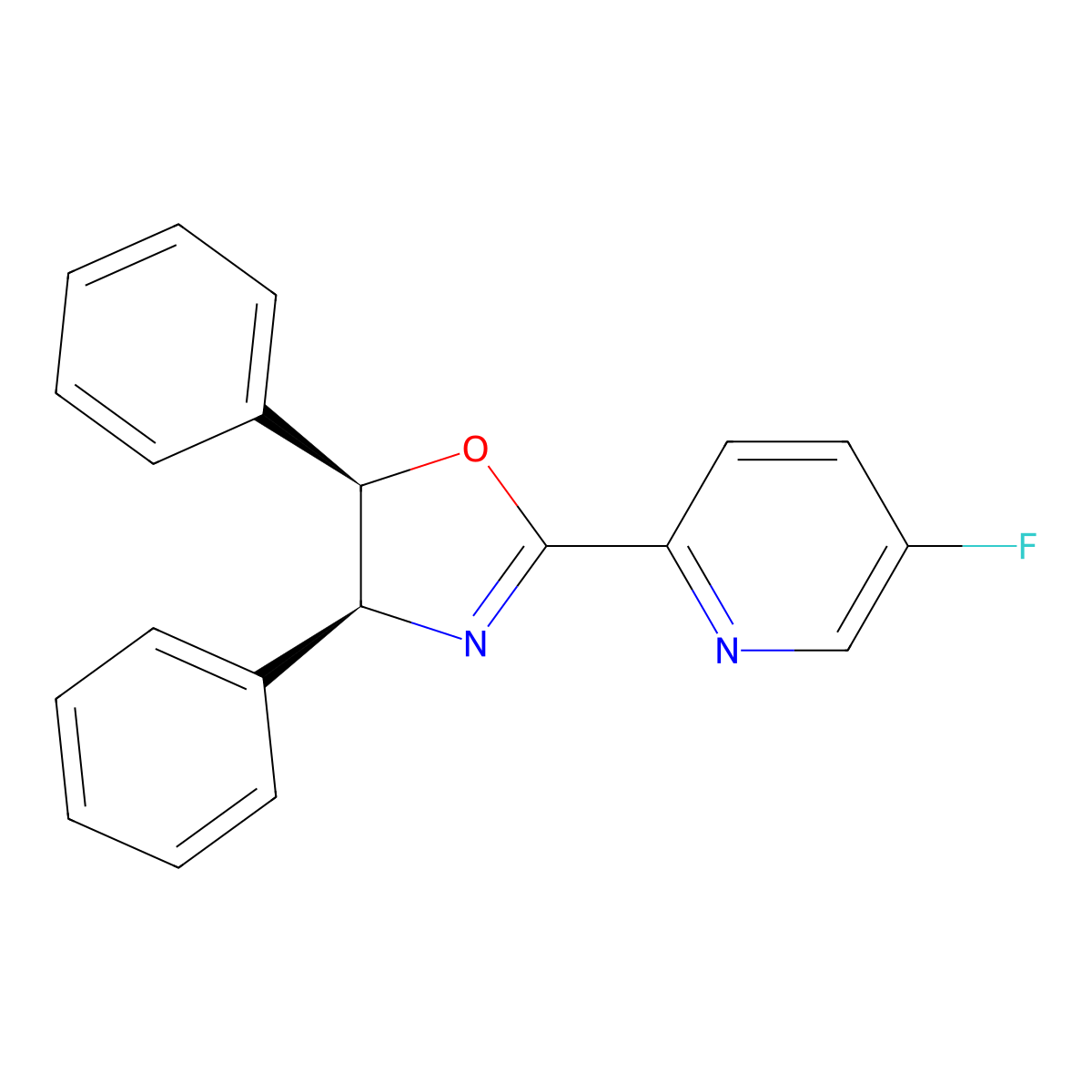 (4S,5R)-2-(5-Fluoropyridin-2-yl)-4,5-diphenyl-4,5-dihydrooxazole molecular structure, CAS 2757083-56-8