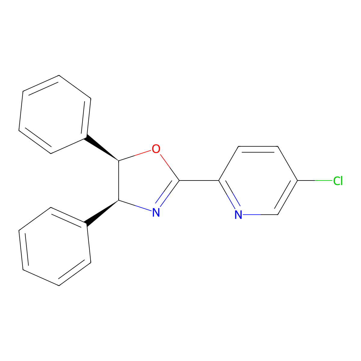 (4S,5R)-2-(5-Chloropyridin-2-yl)-4,5-diphenyl-4,5-dihydrooxazole molecular structure, CAS 2757083-60-4