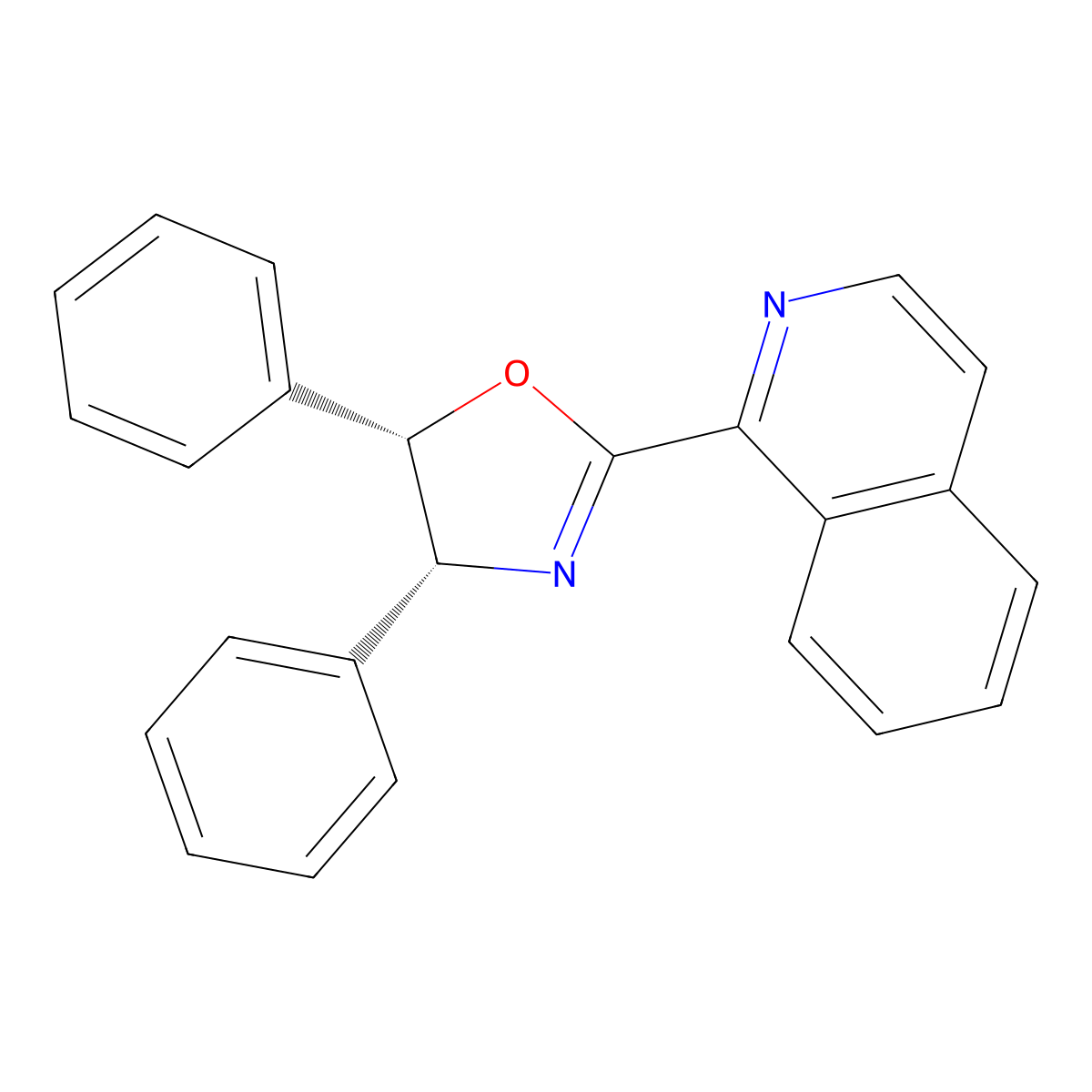 (4R,5S)-2-(Isoquinolin-1-yl)-4,5-diphenyl-4,5-dihydrooxazole molecular structure, CAS 2757083-67-1
