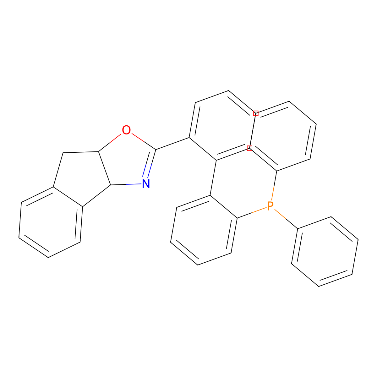 (3aR,8aS)-2-(2'-(Diphenylphosphanyl)-[1,1'-biphenyl]-2-yl)-3a,8a-dihydro-8H-indeno[1,2-d]oxazole molecular structure, CAS 2757083-77-3