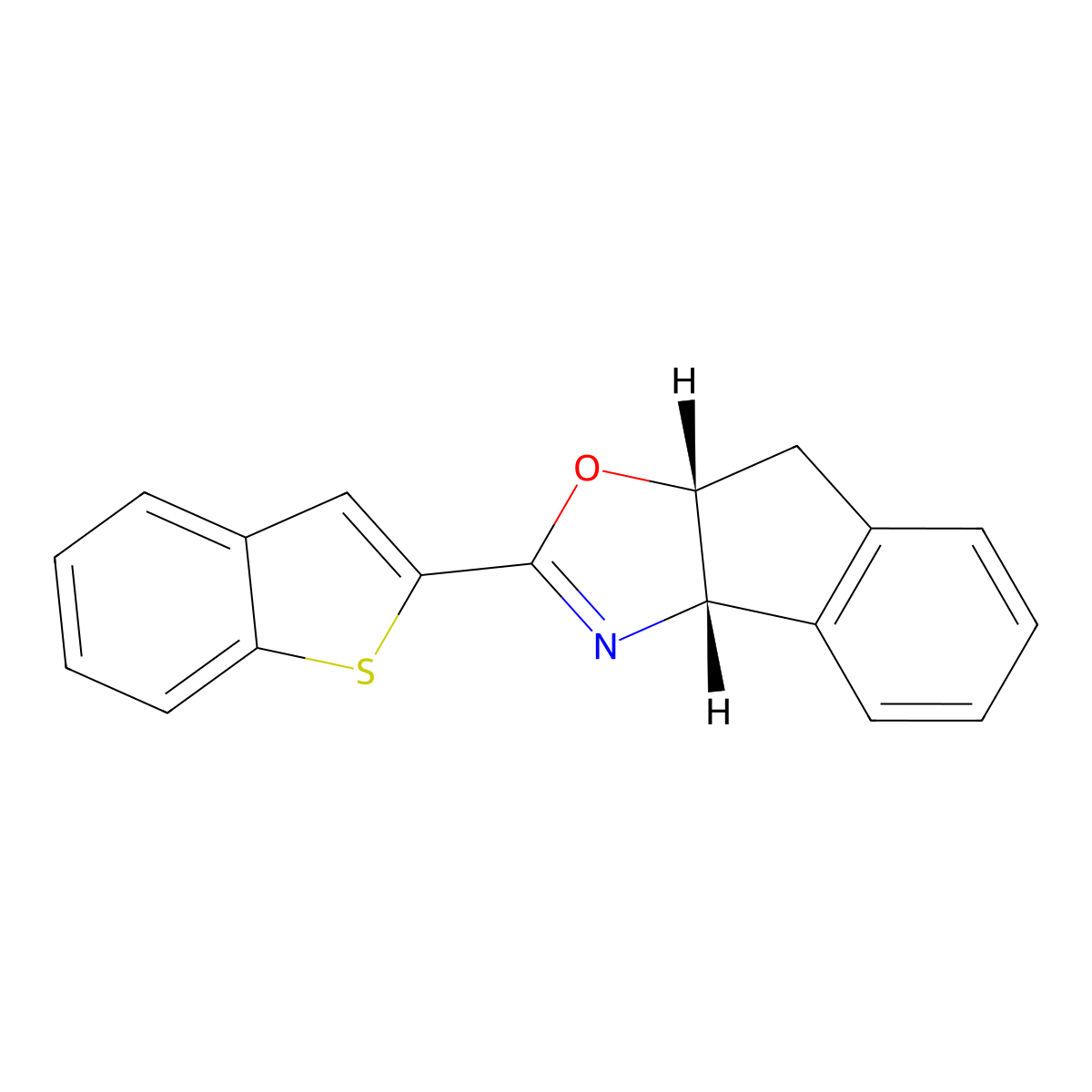 (3aS,8aR)-2-(Benzo[b]thiophen-2-yl)-3a,8a-dihydro-8H-indeno[1,2-d]oxazole molecular structure, CAS 2757083-98-8