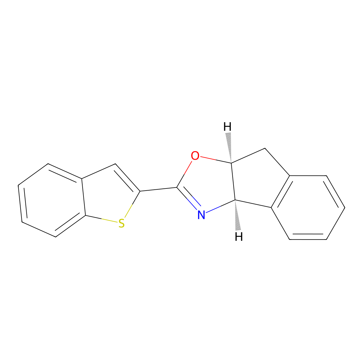 (3aR,8aS)-2-(benzo[b]thiophen-2-yl)-3a,8a-dihydro-8H-indeno[1,2-d]oxazole molecular structure, CAS 2757084-03-8