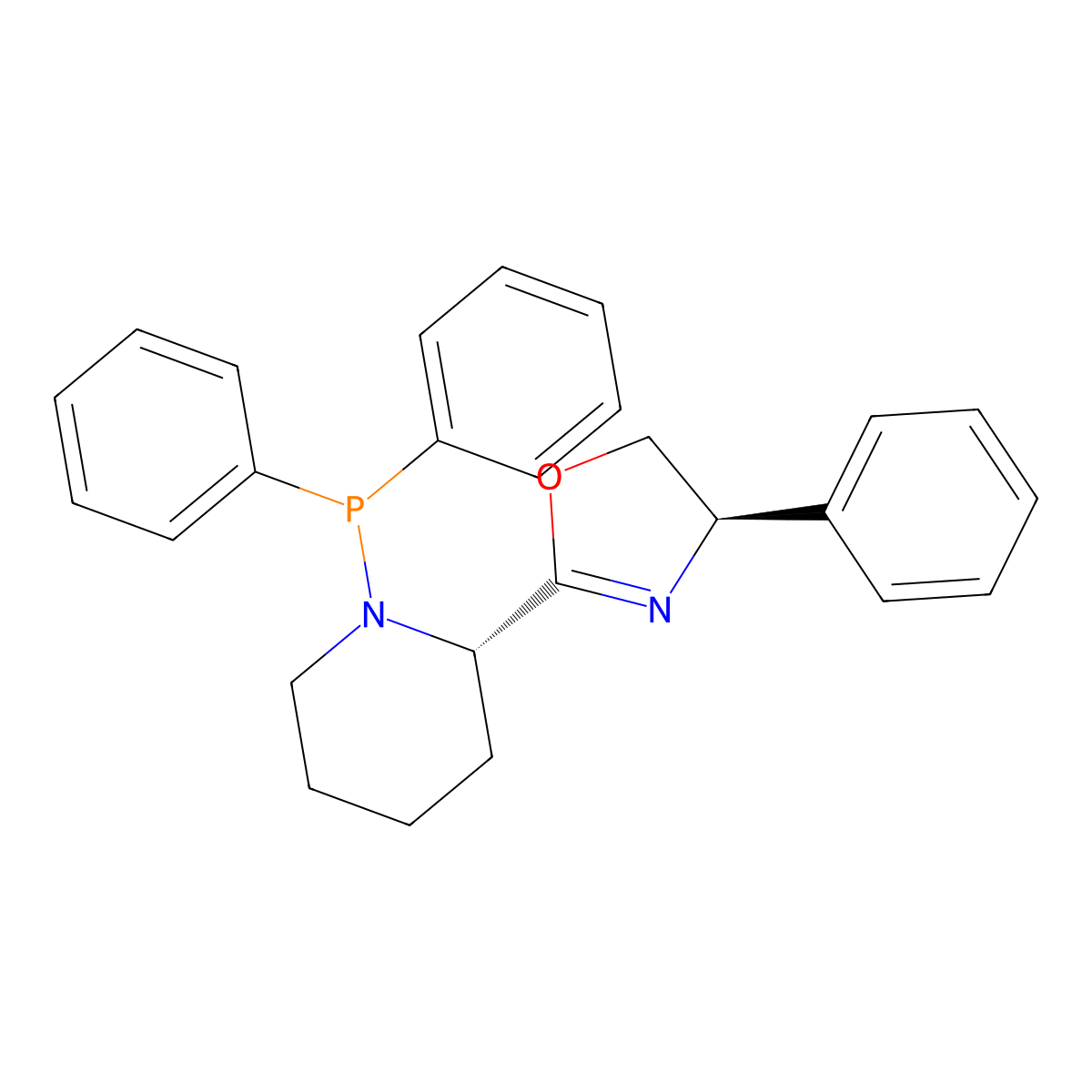 (R)-2-((S)-1-(Diphenylphosphanyl)piperidin-2-yl)-4-phenyl-4,5-dihydrooxazole molecular structure, CAS 2757084-52-7