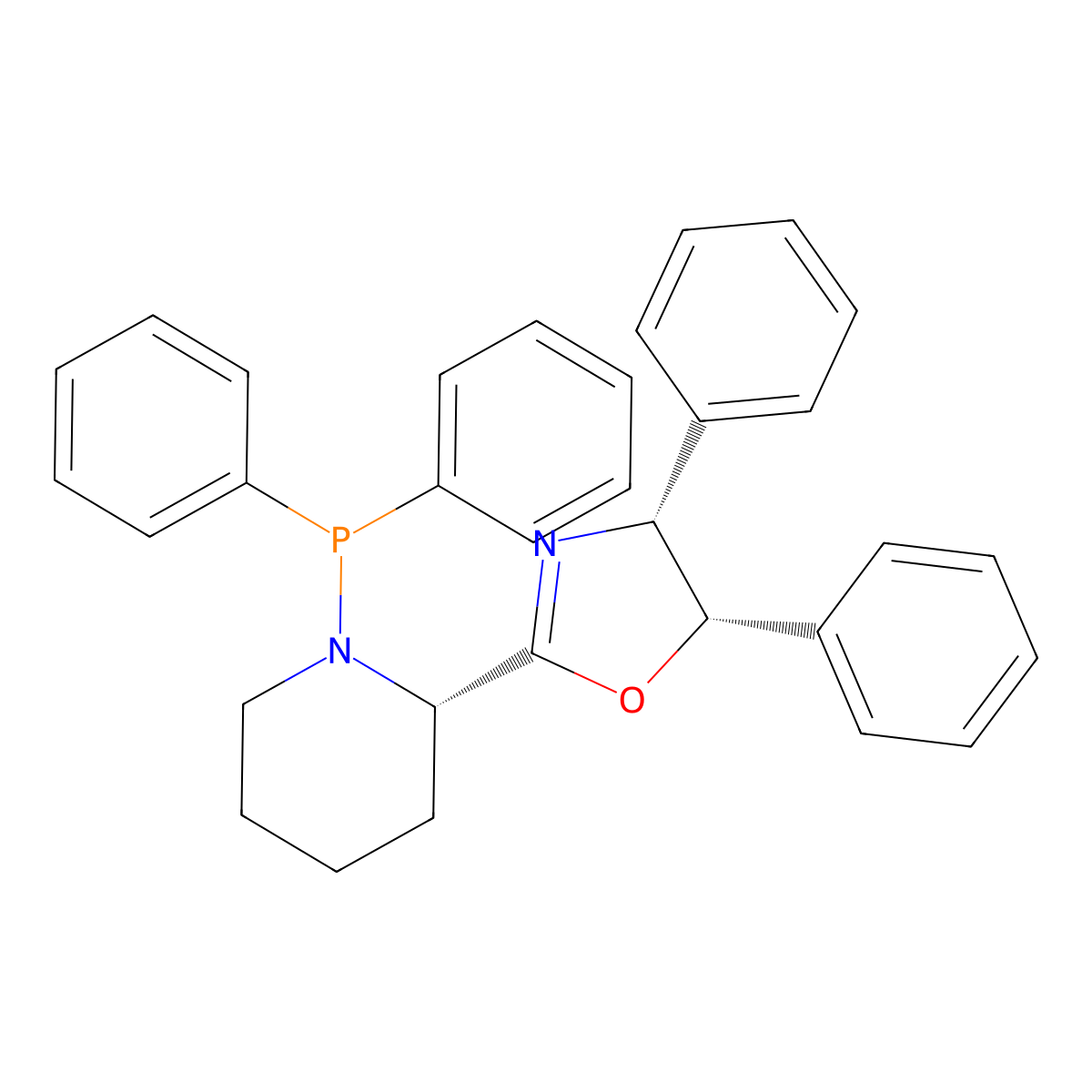 (4R,5S)-2-((S)-1-(Diphenylphosphanyl)piperidin-2-yl)-4,5-diphenyl-4,5-dihydrooxazole molecular structure, CAS 2757084-55-0