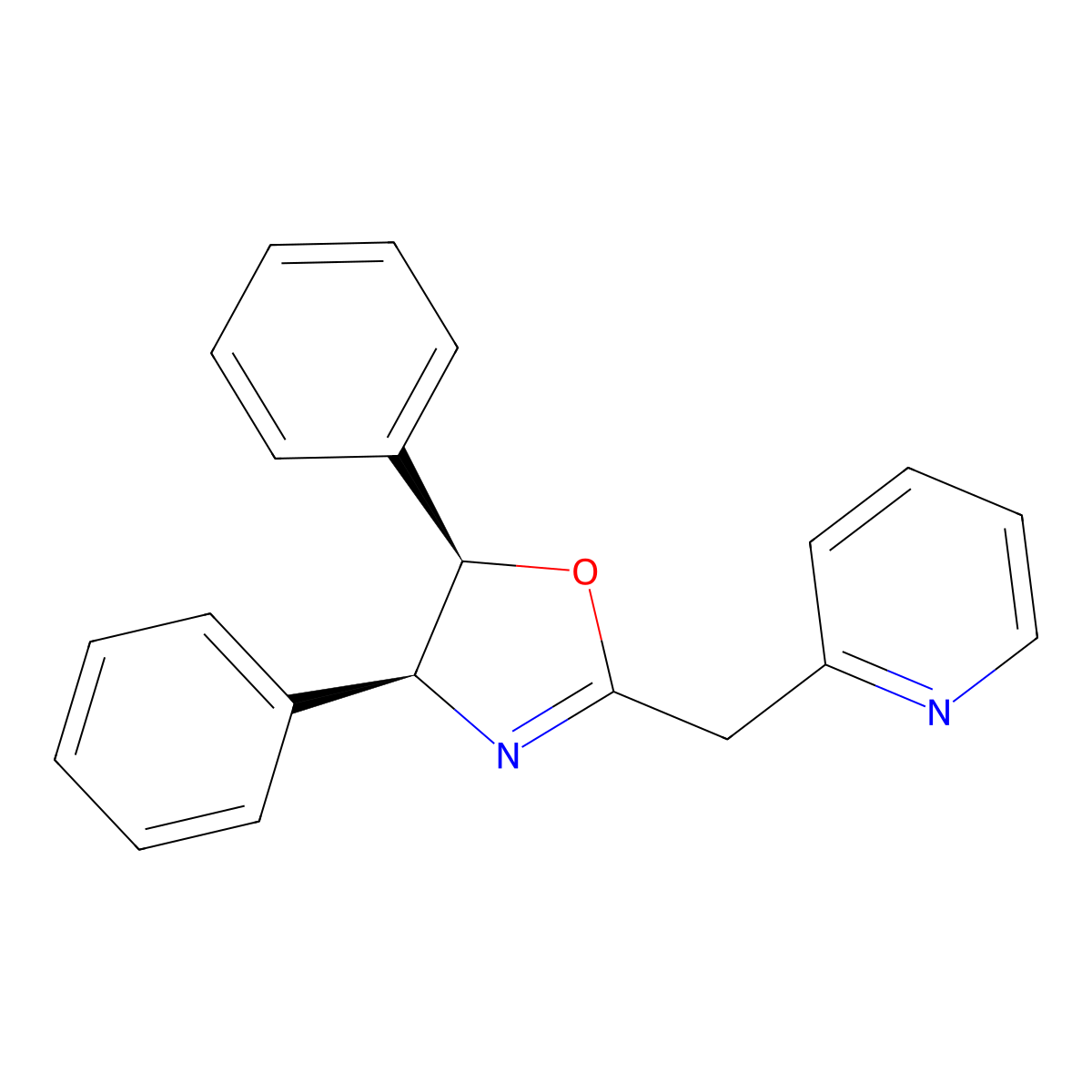 (4S,5R)-4,5-Diphenyl-2-(pyridin-2-ylmethyl)-4,5-dihydrooxazole molecular structure, CAS 2757085-35-9