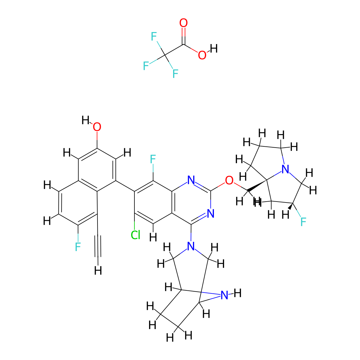 KRAS G12D inhibitor 3 TFA molecular structure, CAS 2757095-12-6