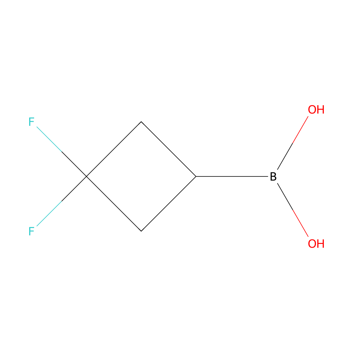 (3,3-Difluorocyclobutyl)boronic acid molecular structure, CAS 2757246-31-2