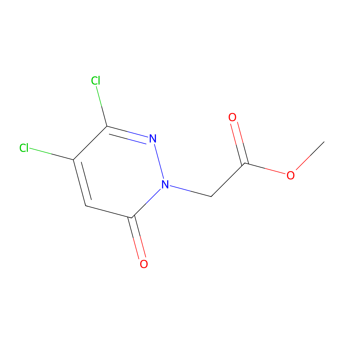 Methyl 2-(3,4-dichloro-6-oxo-1,6-dihydropyridazin-1-yl)acetate molecular structure, CAS 2757303-65-2