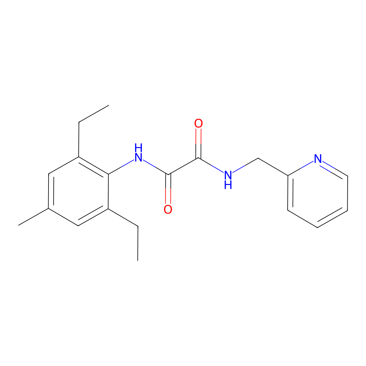 N1-(2,6-Diethyl-4-methylphenyl)-N2-(pyridin-2-ylmethyl)oxalamide molecular structure, CAS 2757336-07-3