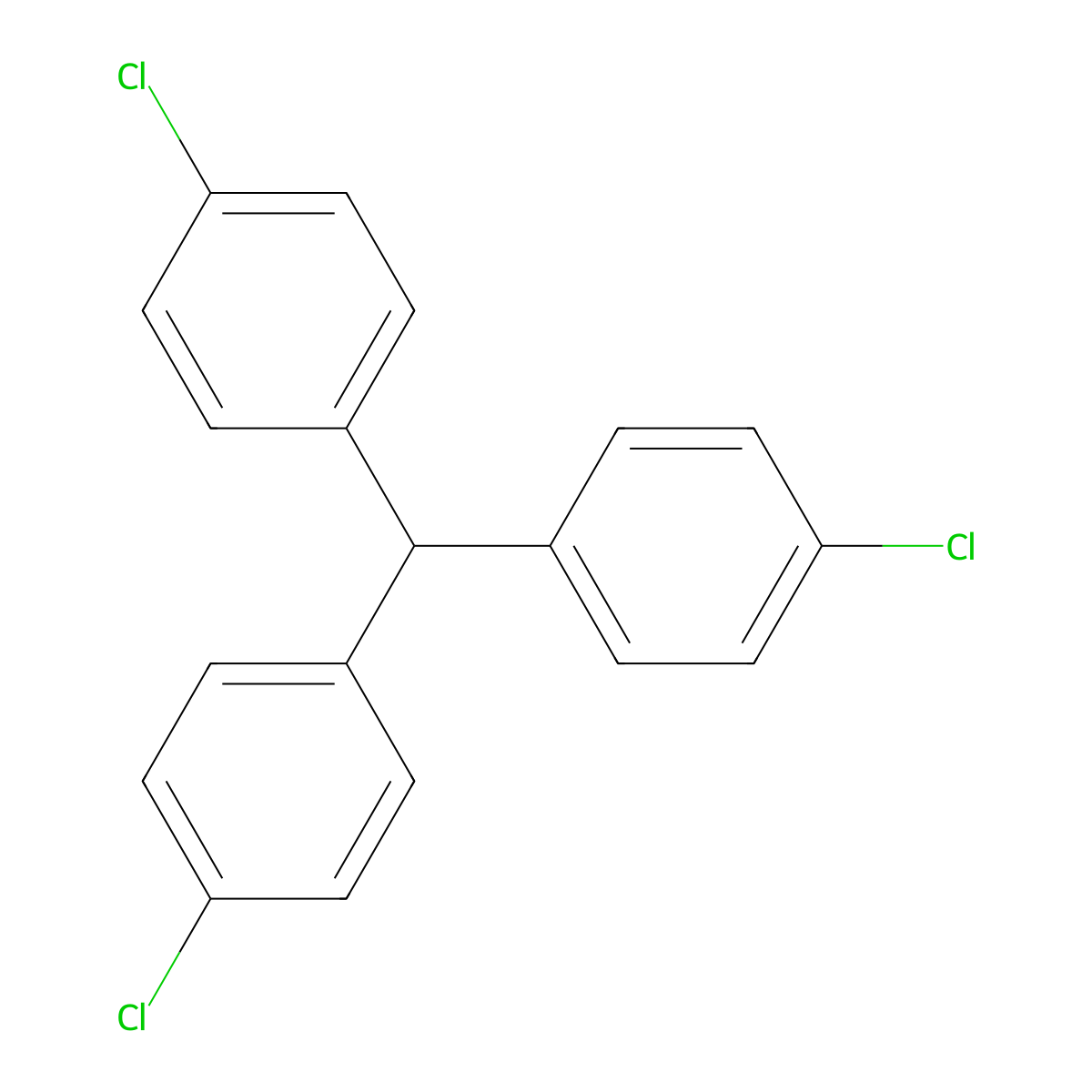 Tris(4-chlorophenyl)methane molecular structure, CAS 27575-78-6