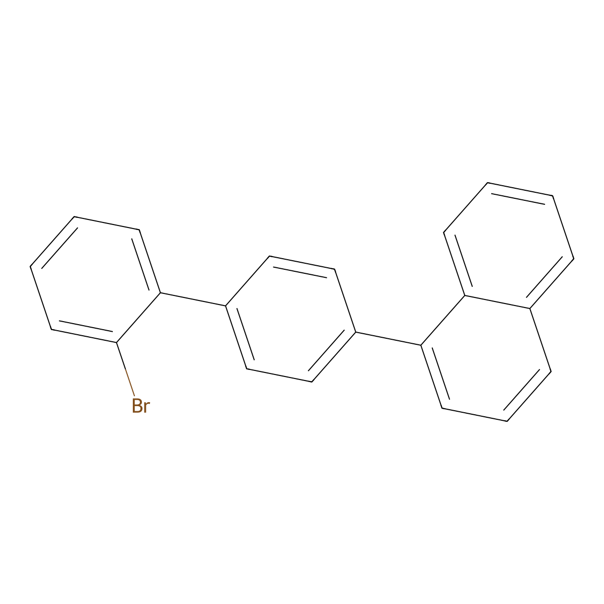 1-(2'-Bromo-[1,1'-biphenyl]-4-yl)naphthalene molecular structure, CAS 2757621-34-2