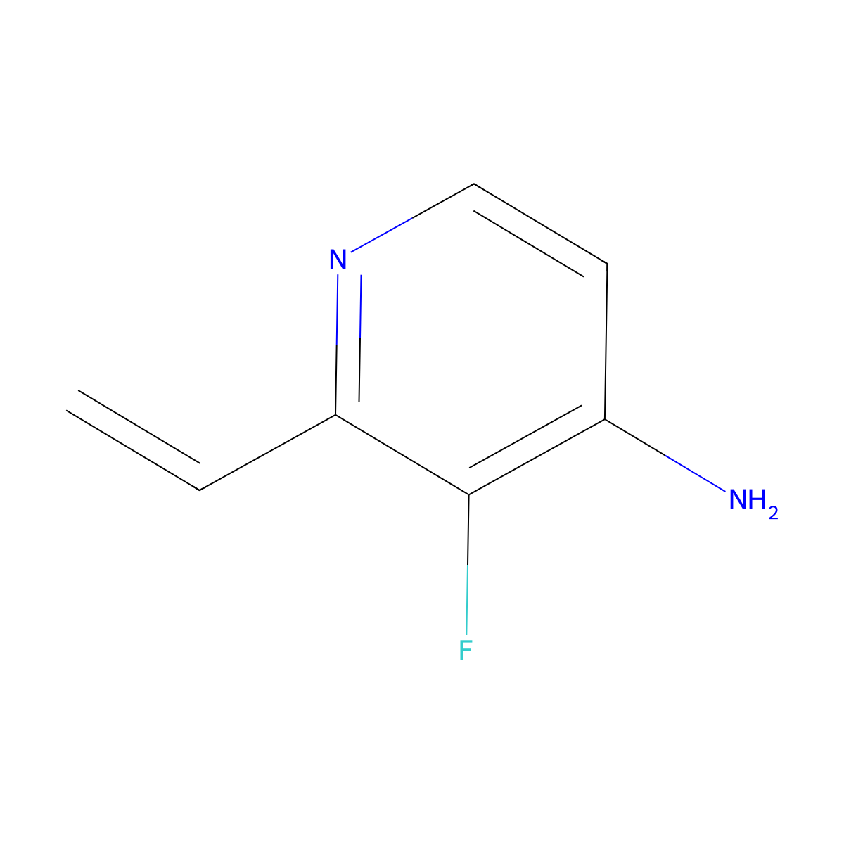 3-Fluoro-2-vinylpyridin-4-amine molecular structure, CAS 2757678-22-9