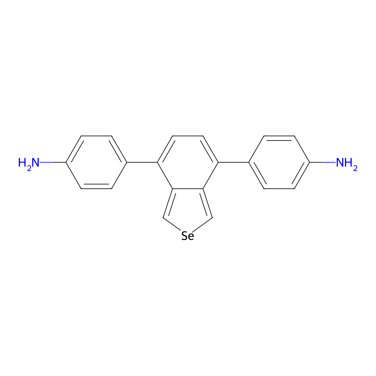 4,4'-(Benzo[c]selenophene-4,7-diyl)dianiline molecular structure, CAS 2757730-34-8