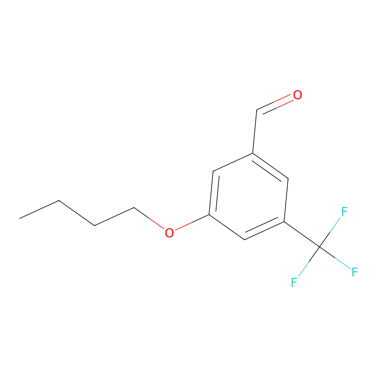 3-Butoxy-5-(trifluoromethyl)benzaldehyde molecular structure, CAS 2757730-46-2