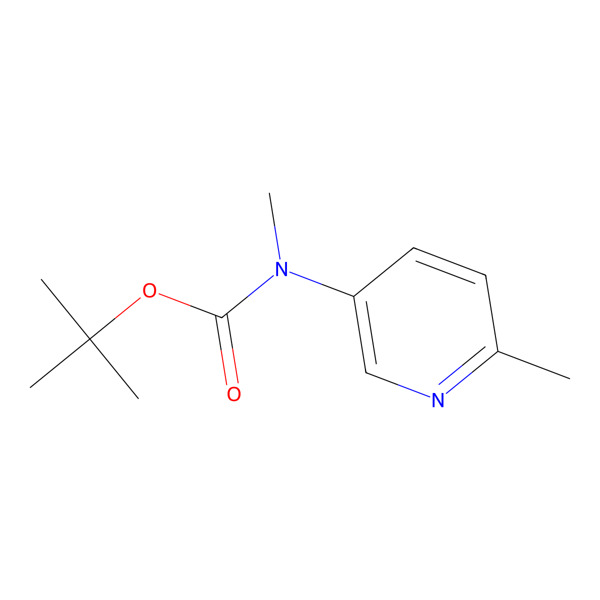 Methyl-(6-methyl-pyridin-3-YL)-carbamic acid tert-butyl ester molecular structure, CAS 2757730-61-1