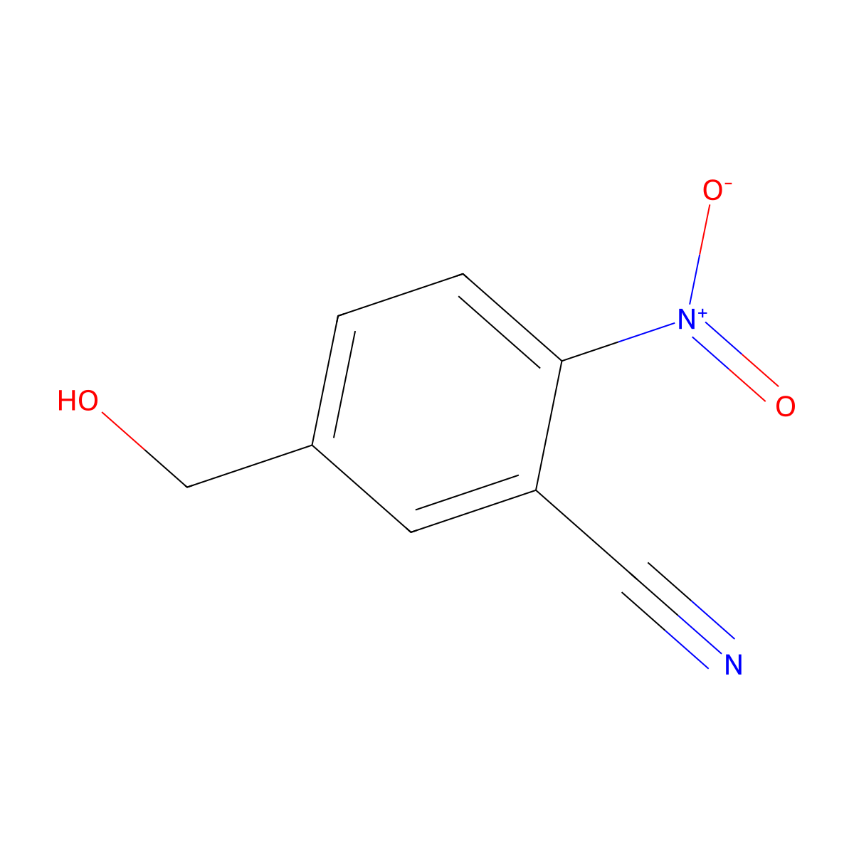 5-(Hydroxymethyl)-2-nitrobenzonitrile molecular structure, CAS 2757731-63-6