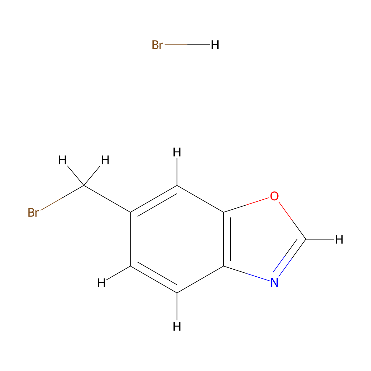 6-(Bromomethyl)benzo[d]oxazole hydrobromide molecular structure, CAS 2757731-73-8