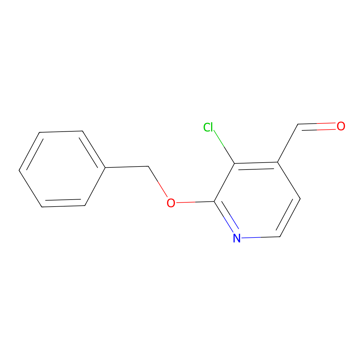 2-(Benzyloxy)-3-chloroisonicotinaldehyde molecular structure, CAS 2757731-90-9