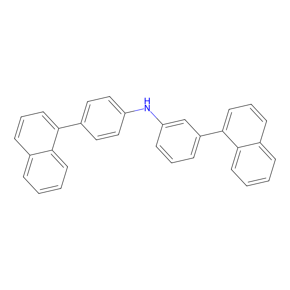 3-(Naphthalen-1-yl)-N-(4-(naphthalen-1-yl)phenyl)aniline molecular structure, CAS 2757762-56-2