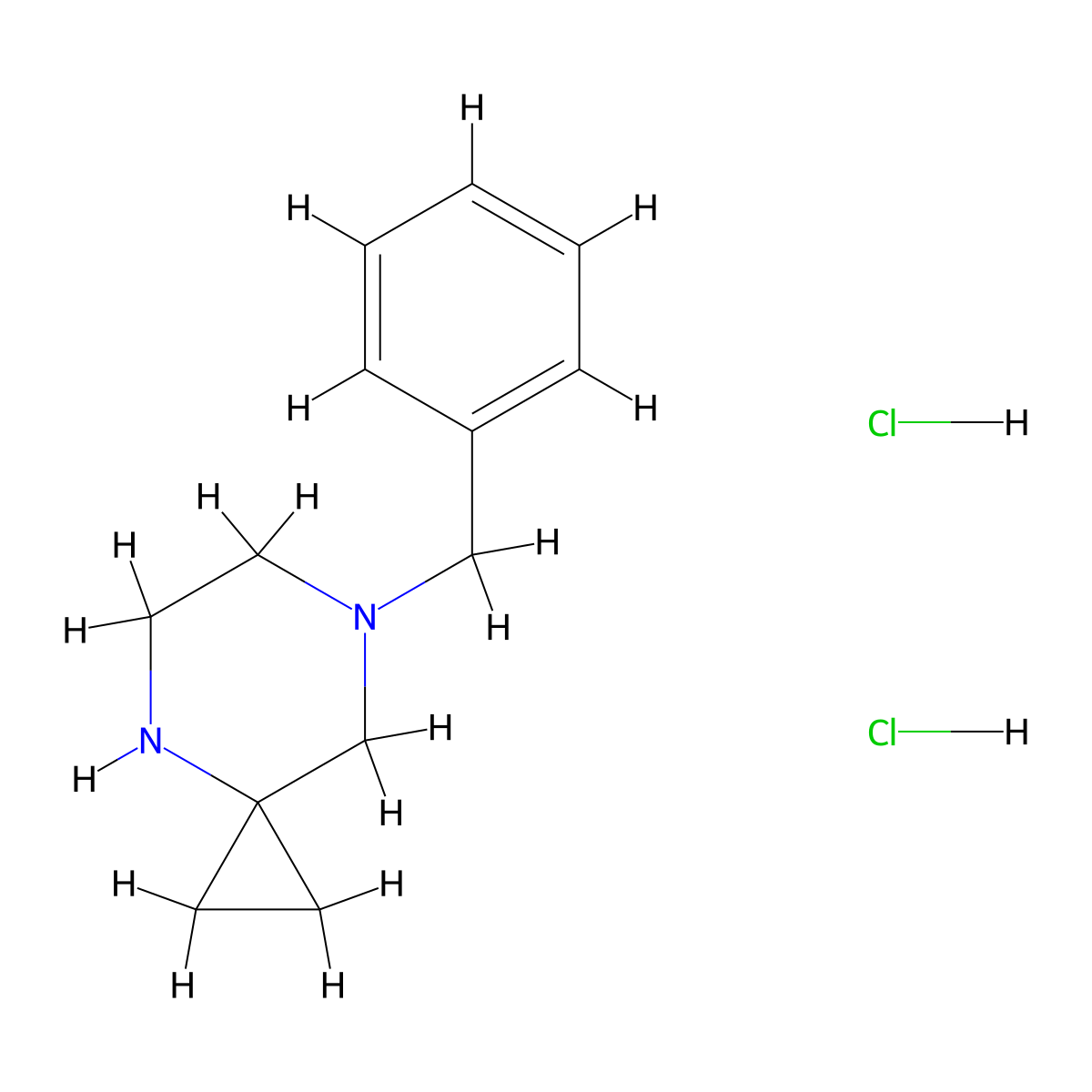 7-Benzyl-4,7-diazaspiro[2.5]octane;dihydrochloride molecular structure, CAS 2757767-21-6