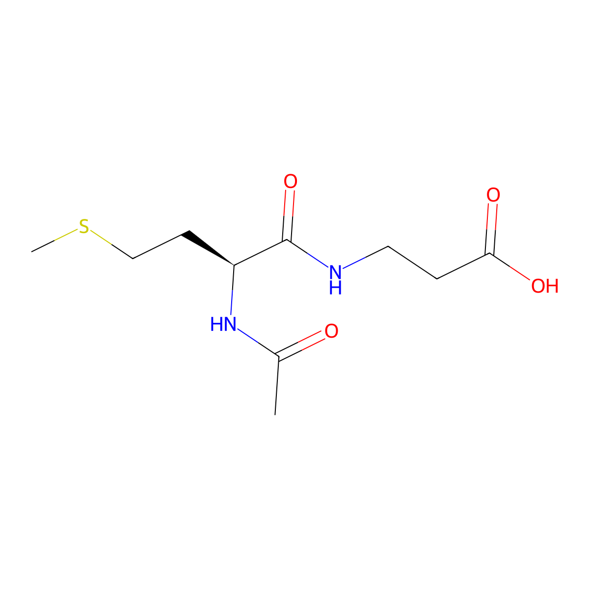 3-[(2S)-2-acetamido-4-(methylsulfanyl)butanamido]propanoic acid molecular structure, CAS 2757832-57-6