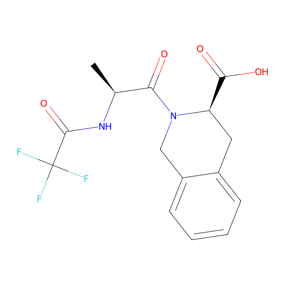 (3R)-2-[(2S)-2-(2,2,2-trifluoroacetamido)propanoyl]-1,2,3,4-tetrahydroisoquinoline-3-carboxylic acid molecular structure, CAS 2757832-64-5