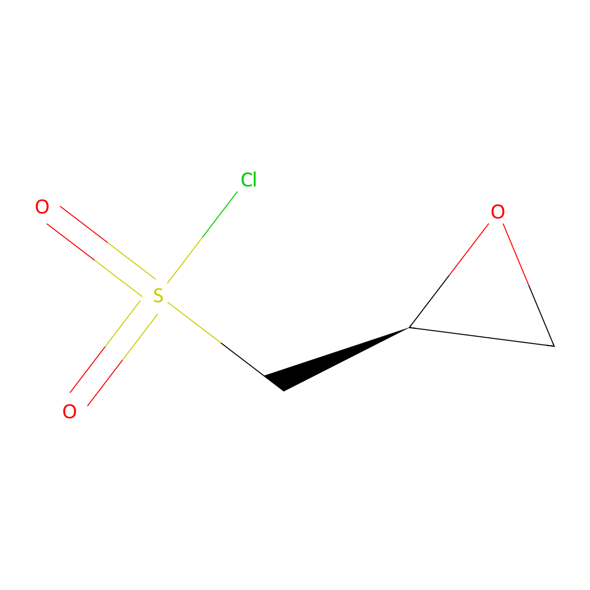 [(2S)-oxiran-2-yl]methanesulfonyl chloride molecular structure, CAS 2757833-29-5