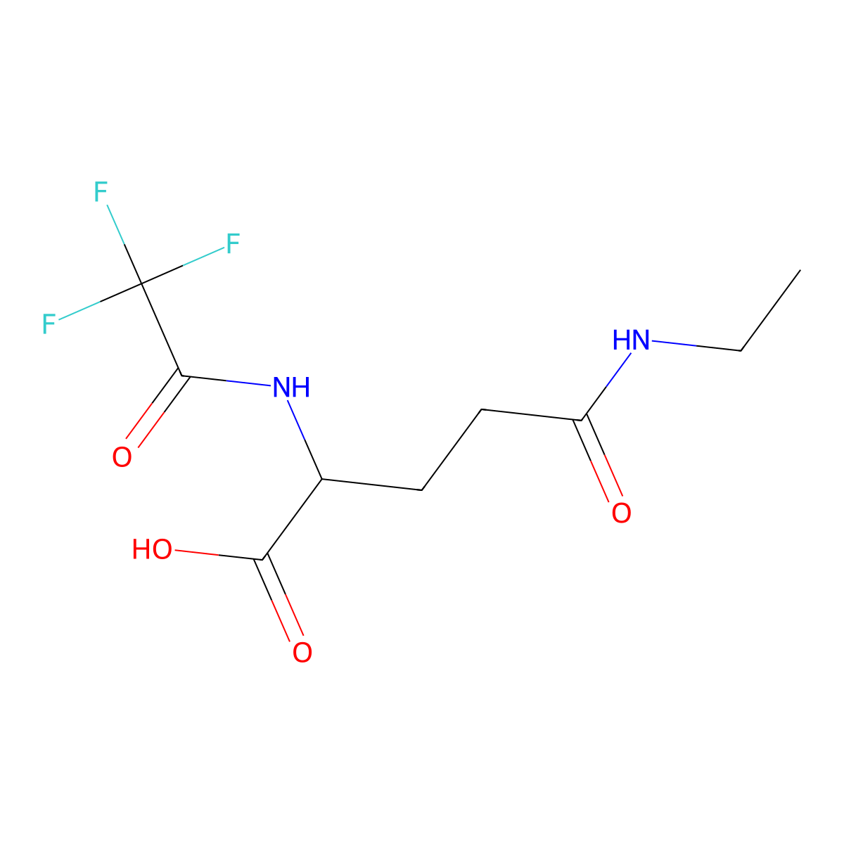 (2S)-4-(ethylcarbamoyl)-2-(2,2,2-trifluoroacetamido)butanoic acid molecular structure, CAS 2757833-82-0
