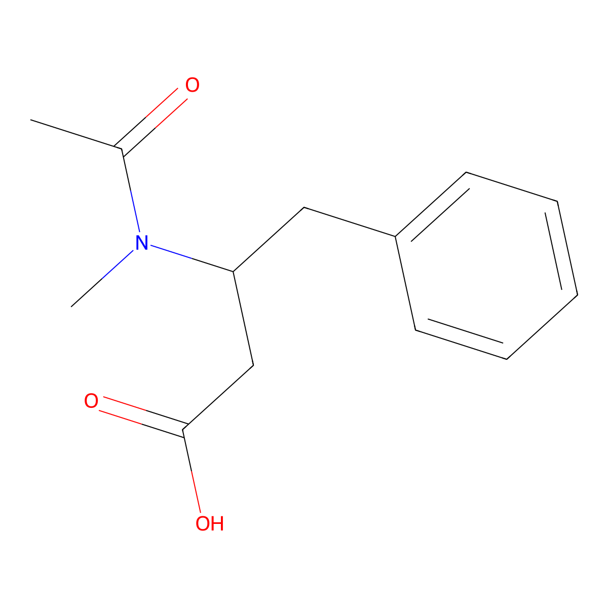 (3S)-3-(N-methylacetamido)-4-phenylbutanoic acid molecular structure, CAS 2757834-31-2