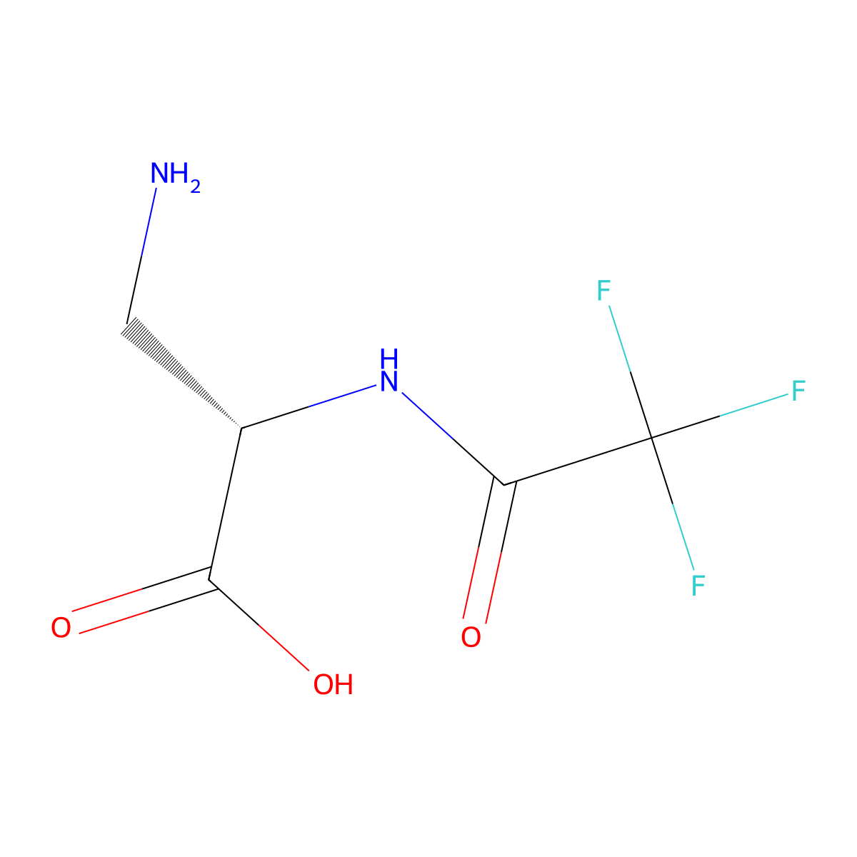 (2S)-3-amino-2-(2,2,2-trifluoroacetamido)propanoic acid molecular structure, CAS 2757834-37-8
