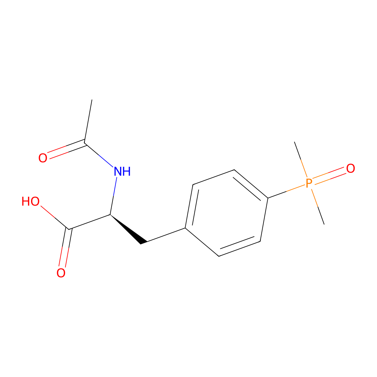 (2S)-3-[4-(dimethylphosphoryl)phenyl]-2-acetamidopropanoic acid molecular structure, CAS 2757835-27-9