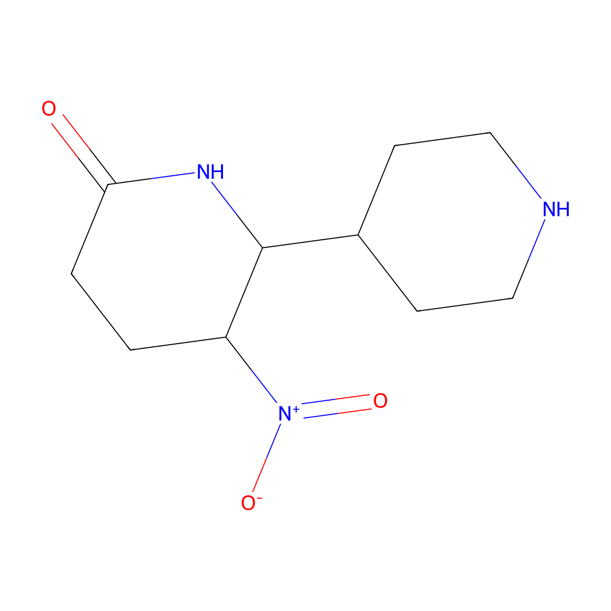 (2S,3R)-3-nitro-[2,4'-bipiperidin]-6-one molecular structure, CAS 2757835-38-2