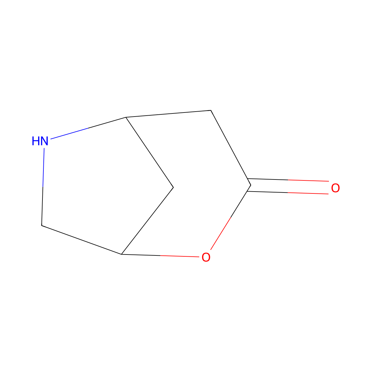 (1S,5S)-2-oxa-6-azabicyclo[3.2.1]octan-3-one molecular structure, CAS 2757835-76-8