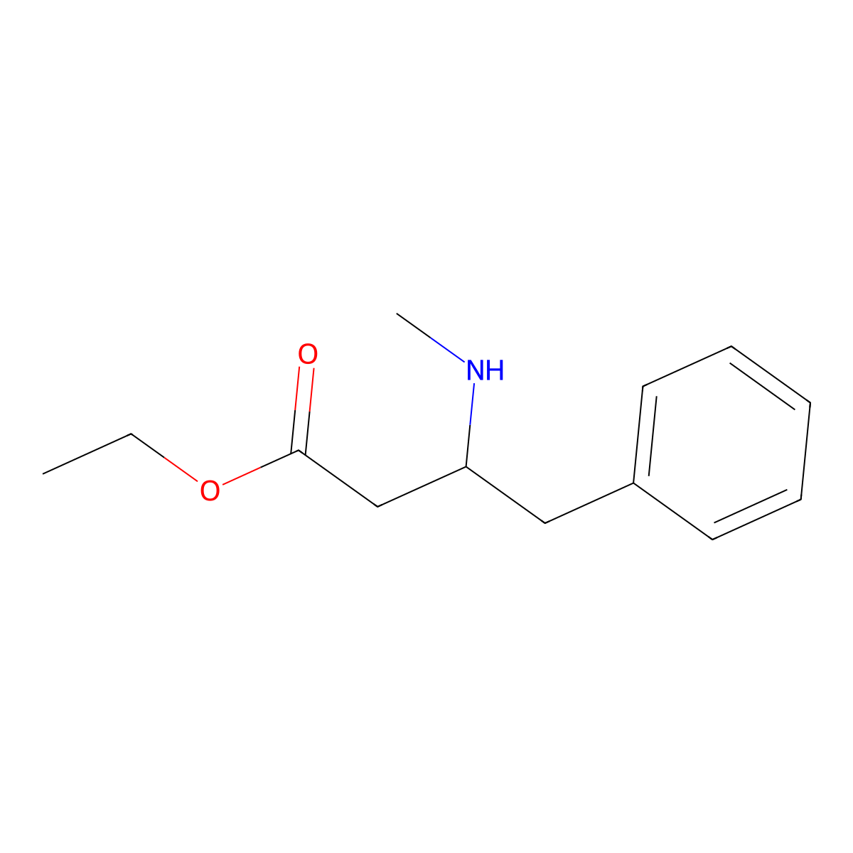 ethyl (3S)-3-(methylamino)-4-phenylbutanoate molecular structure, CAS 2757836-00-1