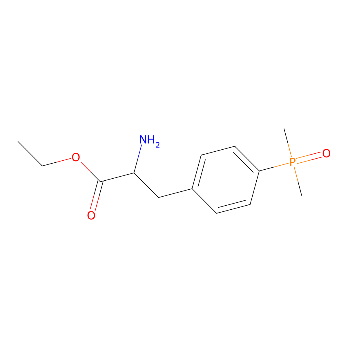 ethyl (2S)-2-amino-3-[4-(dimethylphosphoryl)phenyl]propanoate molecular structure, CAS 2757836-28-3