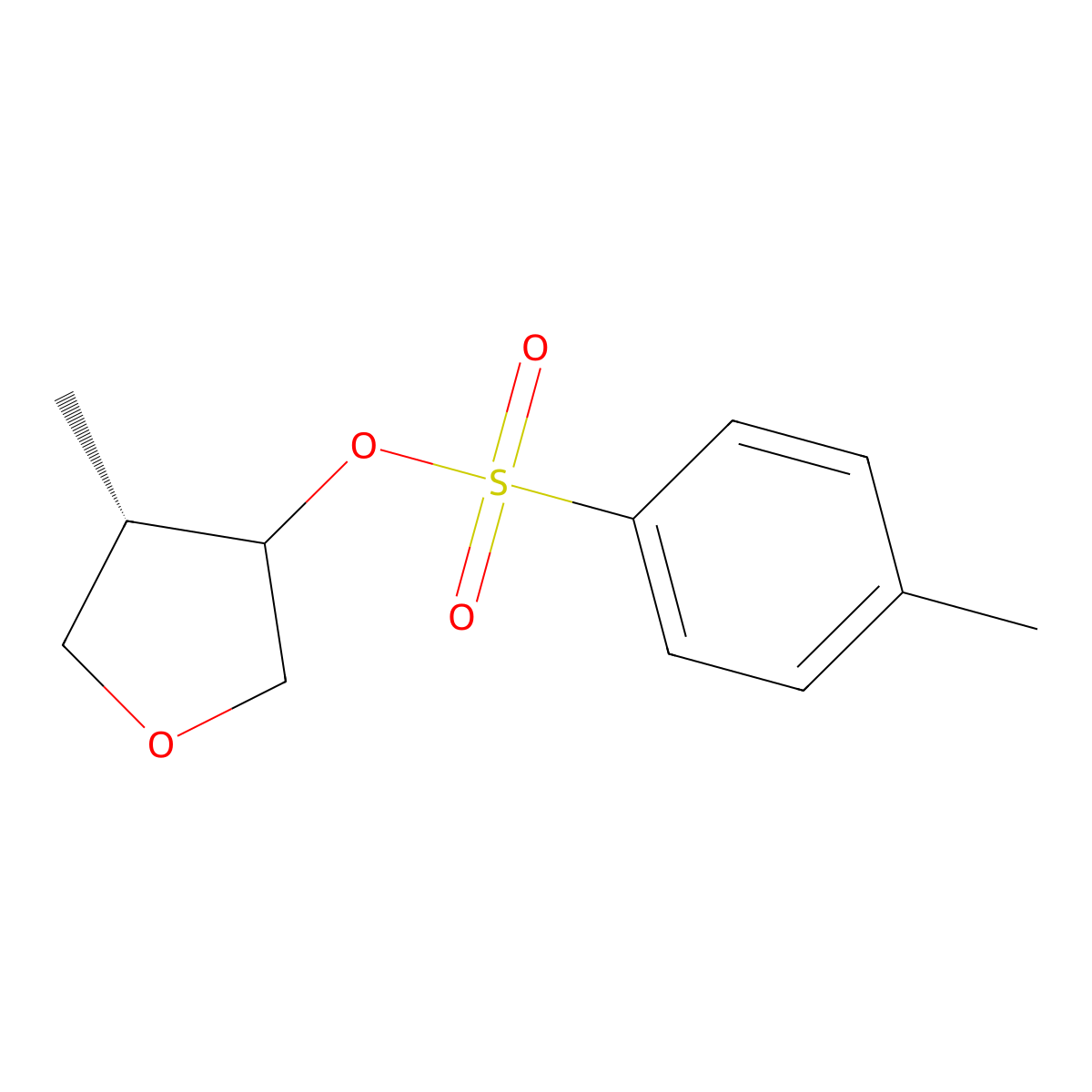 (4S)-4-methyloxolan-3-yl 4-methylbenzene-1-sulfonate molecular structure, CAS 2757864-53-0