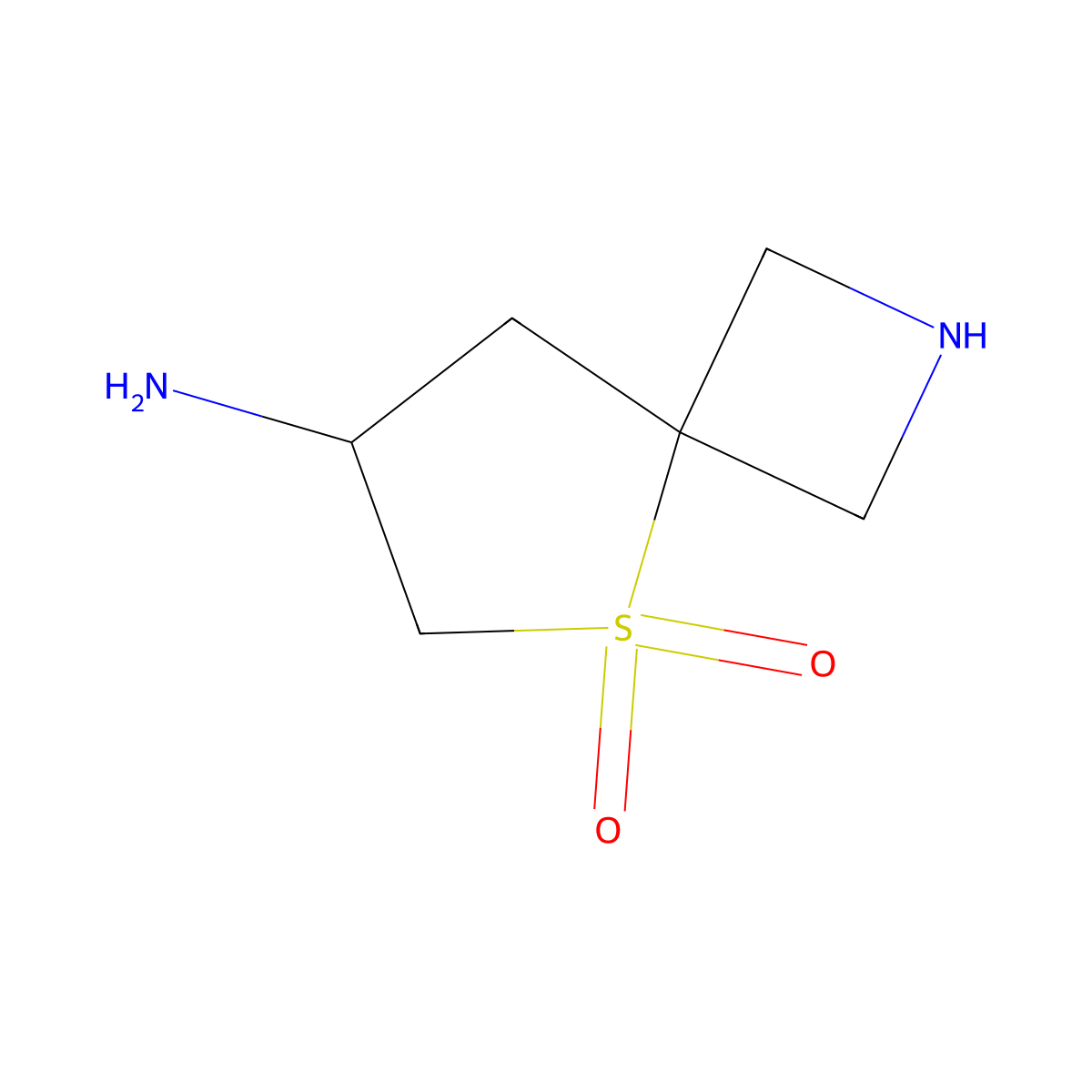 7-Amino-5lambda6-thia-2-azaspiro[3.4]octane-5,5-dione molecular structure, CAS 2757871-42-2