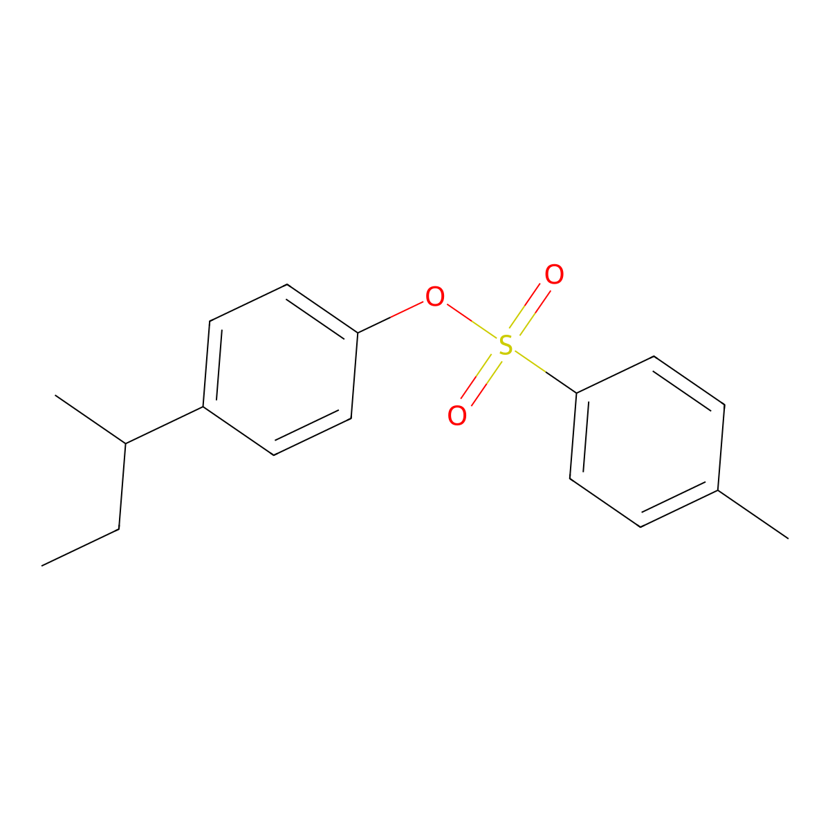 4-(Butan-2-yl)phenyl 4-methylbenzene-1-sulfonate molecular structure, CAS 2757871-56-8