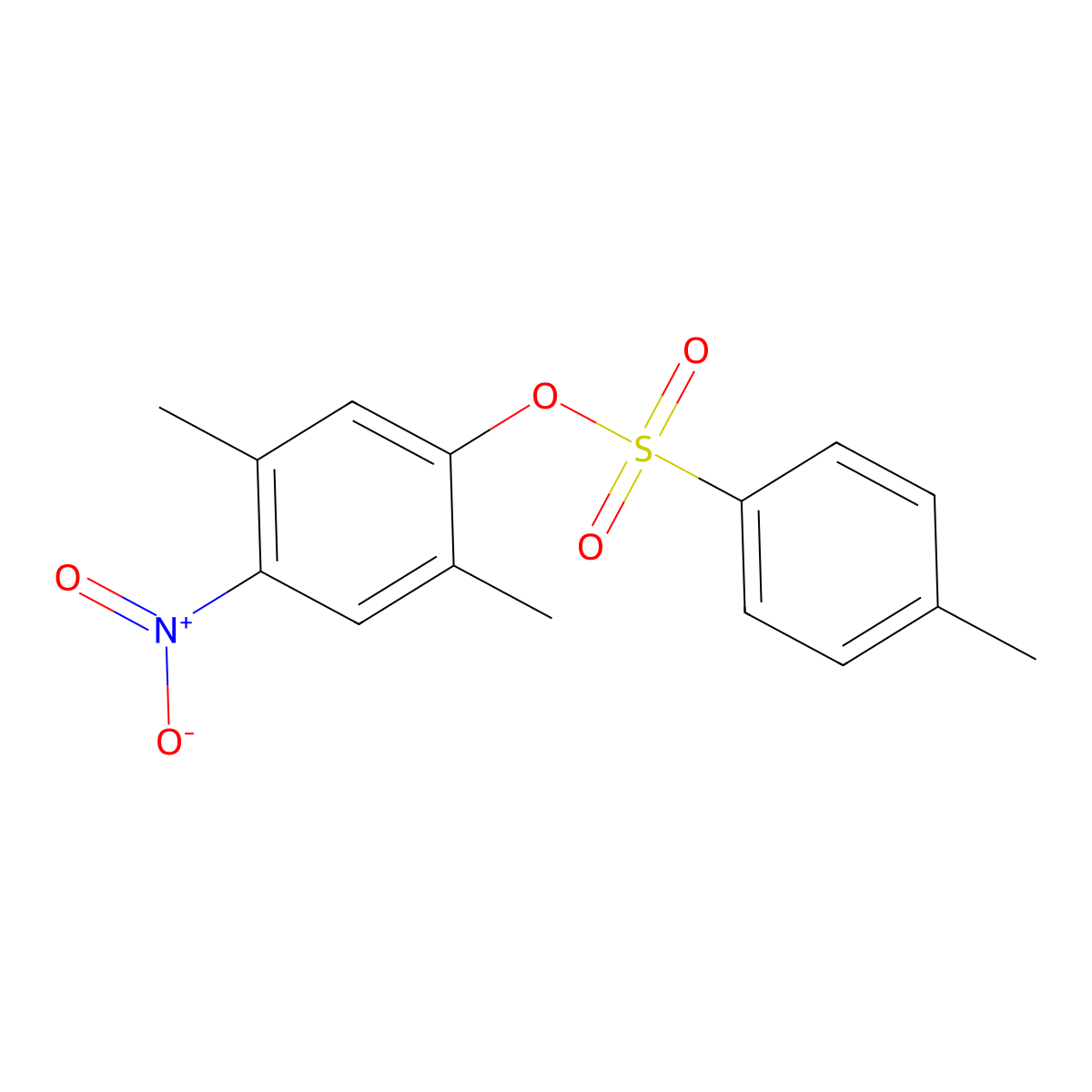 2,5-Dimethyl-4-nitrophenyl 4-methylbenzene-1-sulfonate molecular structure, CAS 2757871-60-4