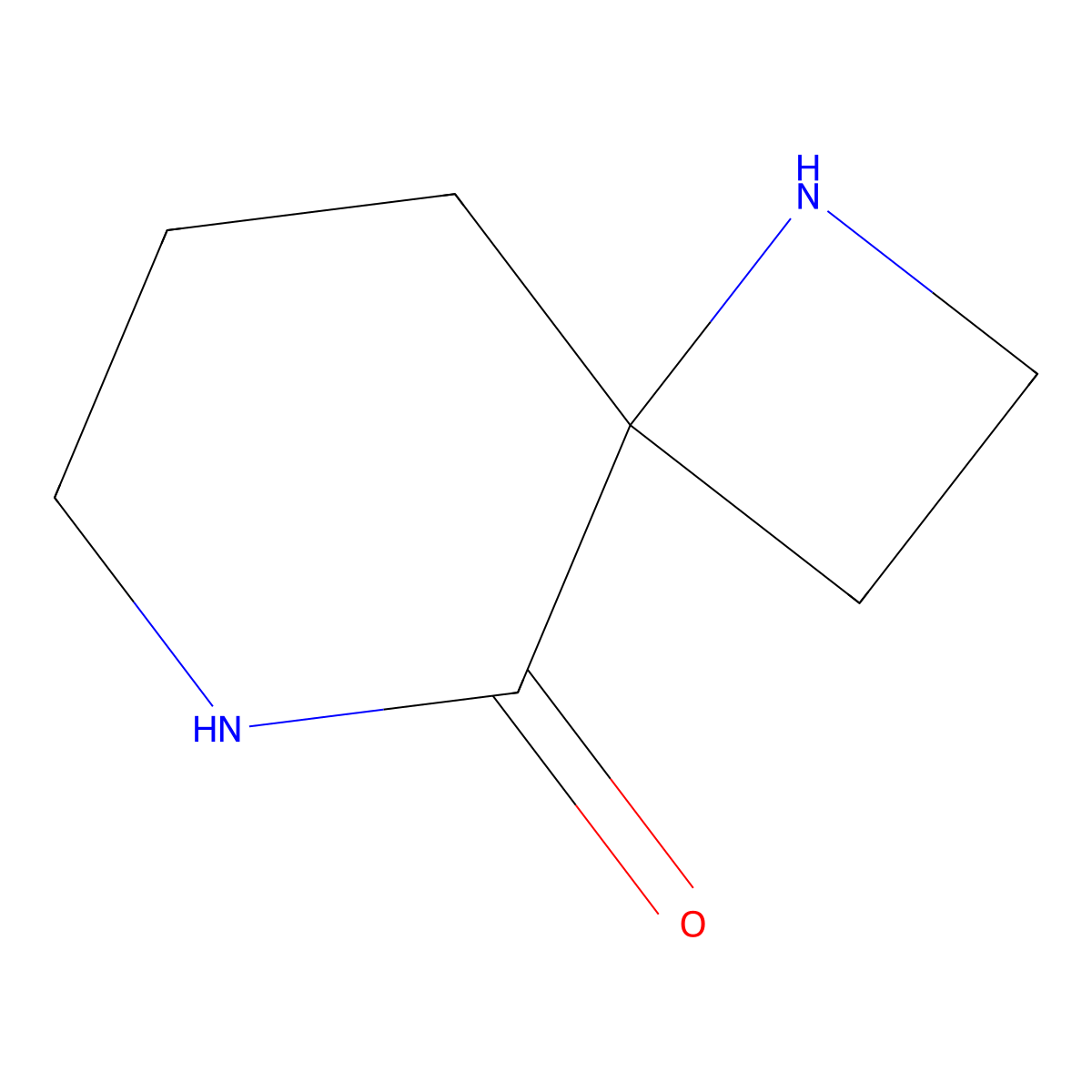 1,6-Diazaspiro[3.5]nonan-5-one molecular structure, CAS 2757871-97-7