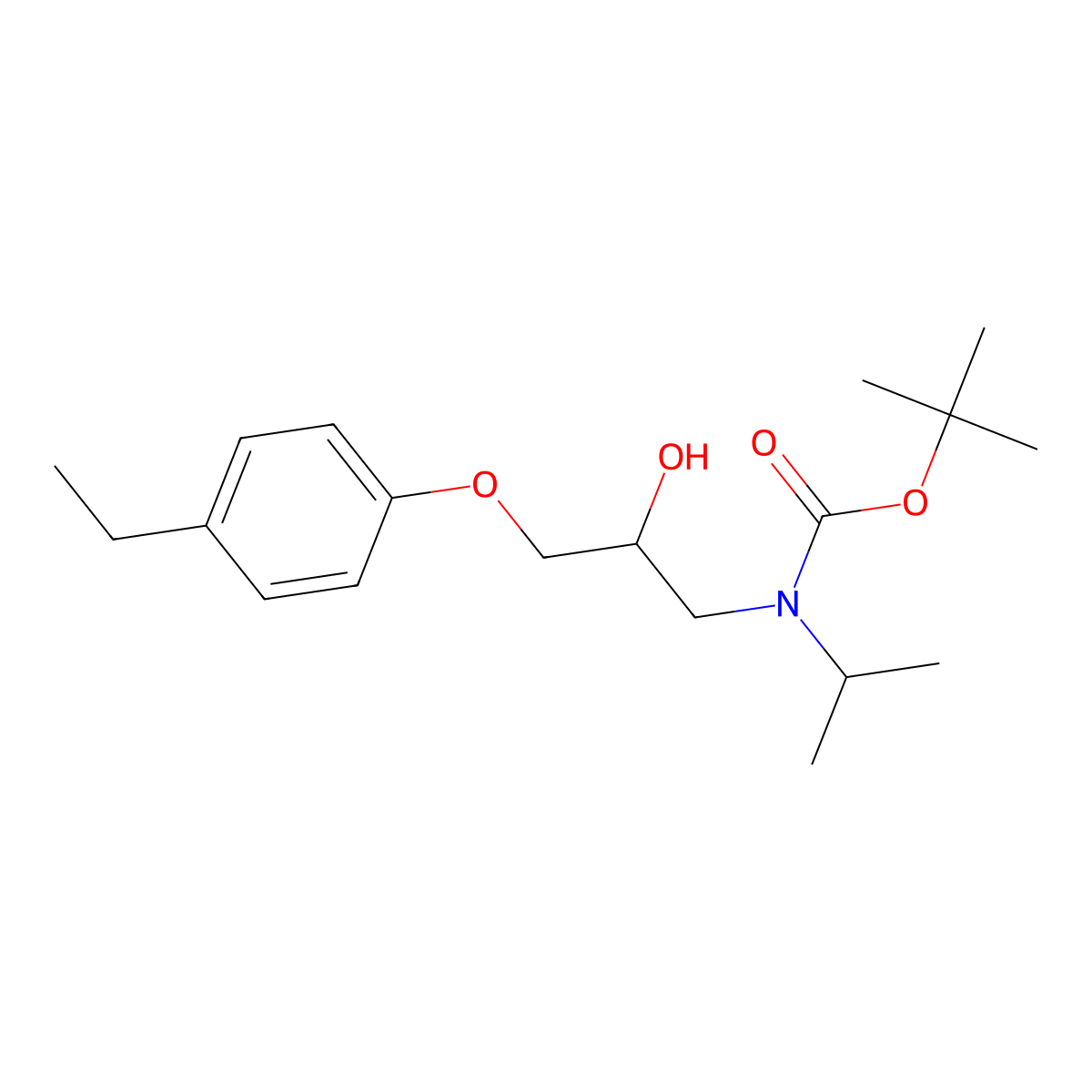 tert-butyl N-[3-(4-ethylphenoxy)-2-hydroxypropyl]-N-(propan-2-yl)carbamate molecular structure, CAS 2757872-38-9