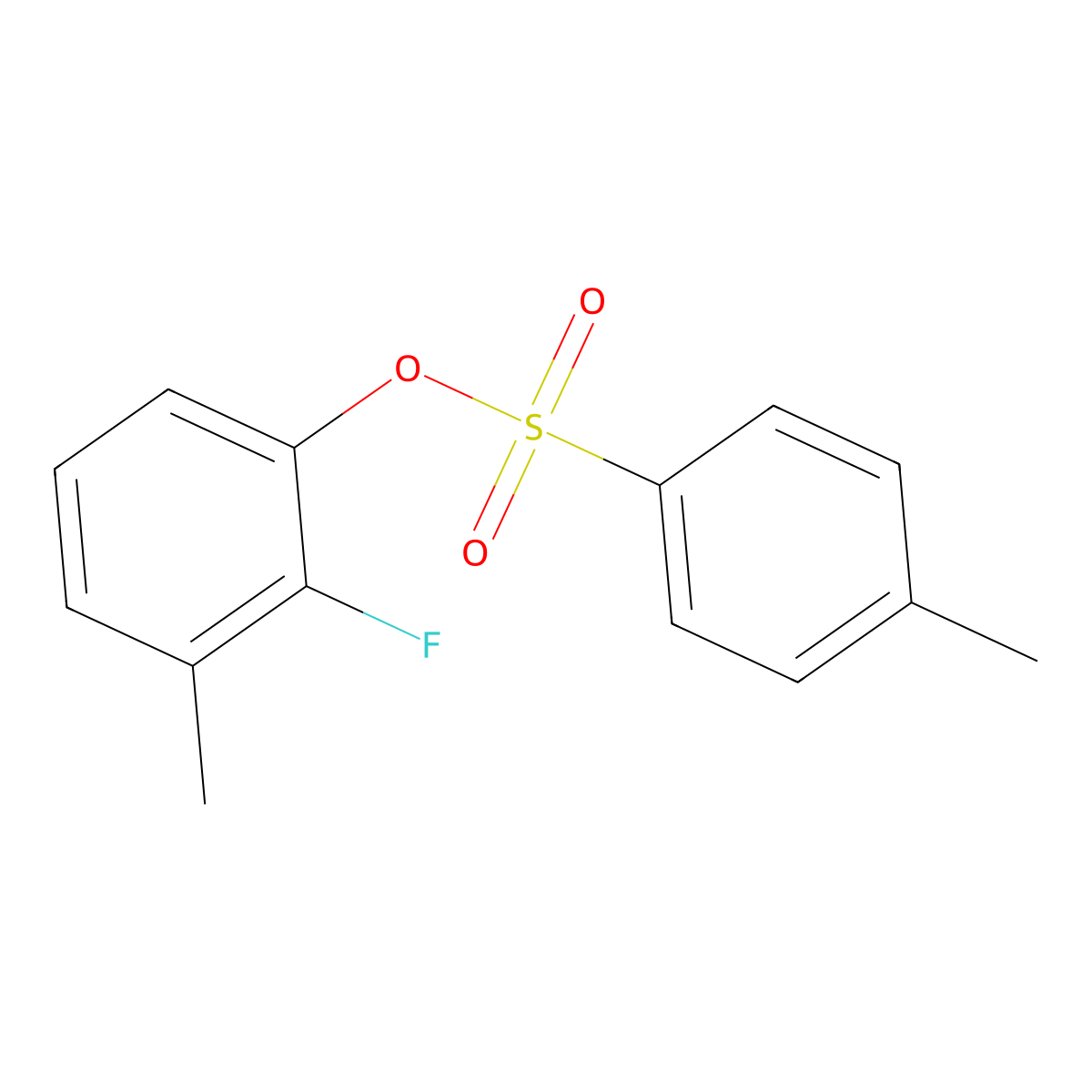 2-Fluoro-3-methylphenyl 4-methylbenzene-1-sulfonate molecular structure, CAS 2757872-45-8