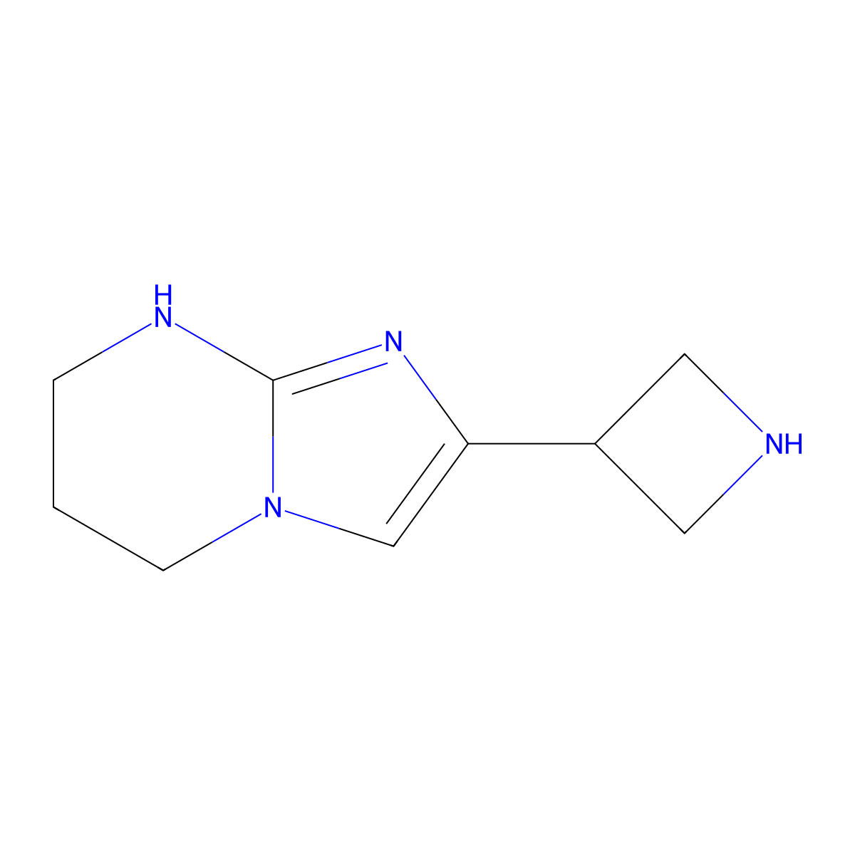 3-{5H,6H,7H,8H-imidazo[1,2-a]pyrimidin-2-yl}azetidine molecular structure, CAS 2757874-09-0