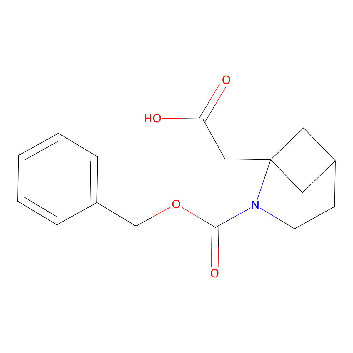 2-{2-[(Benzyloxy)carbonyl]-2-azabicyclo[3.1.1]heptan-1-yl}acetic acid molecular structure, CAS 2757874-12-5