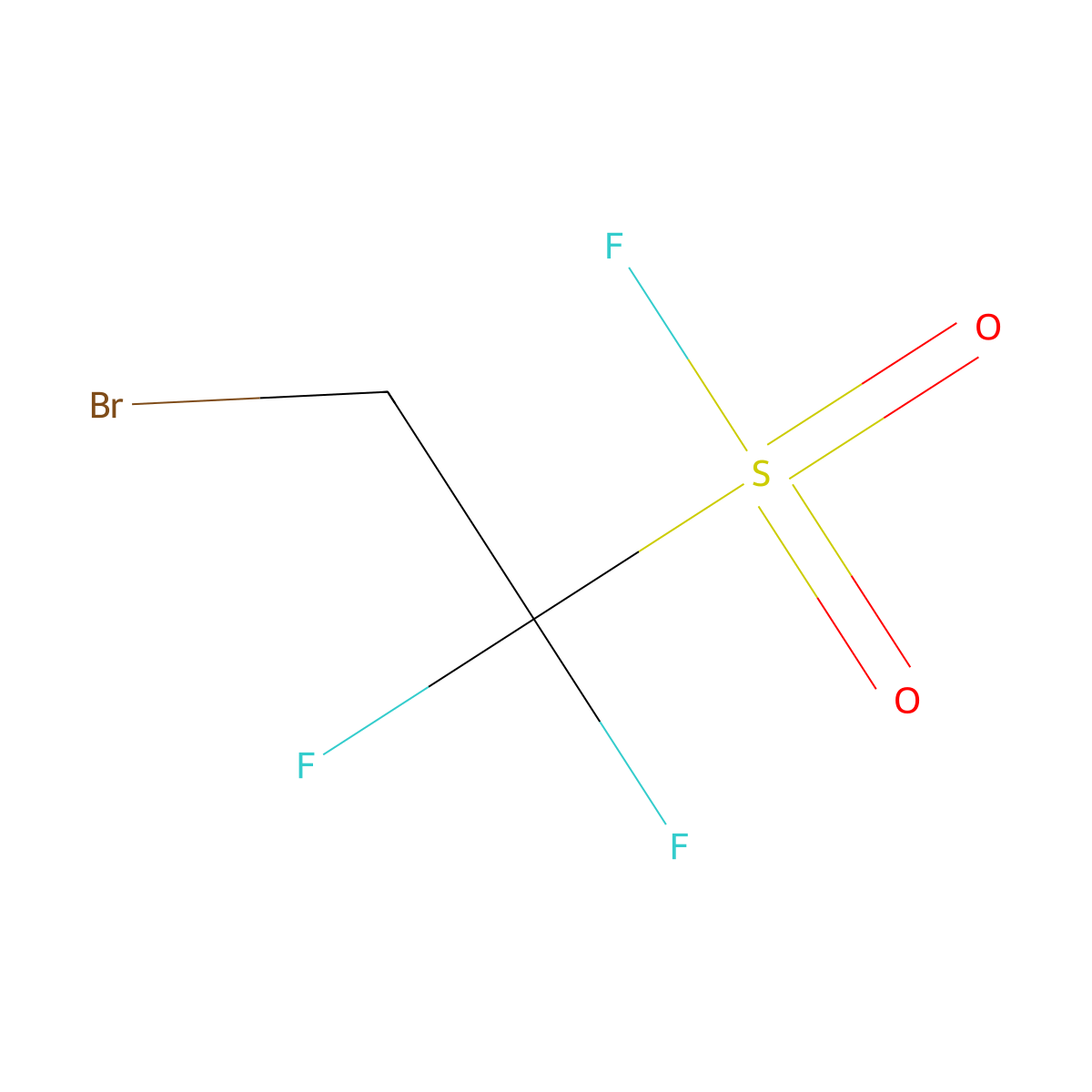 2-Bromo-1,1-difluoroethane-1-sulfonyl fluoride molecular structure, CAS 2757874-35-2