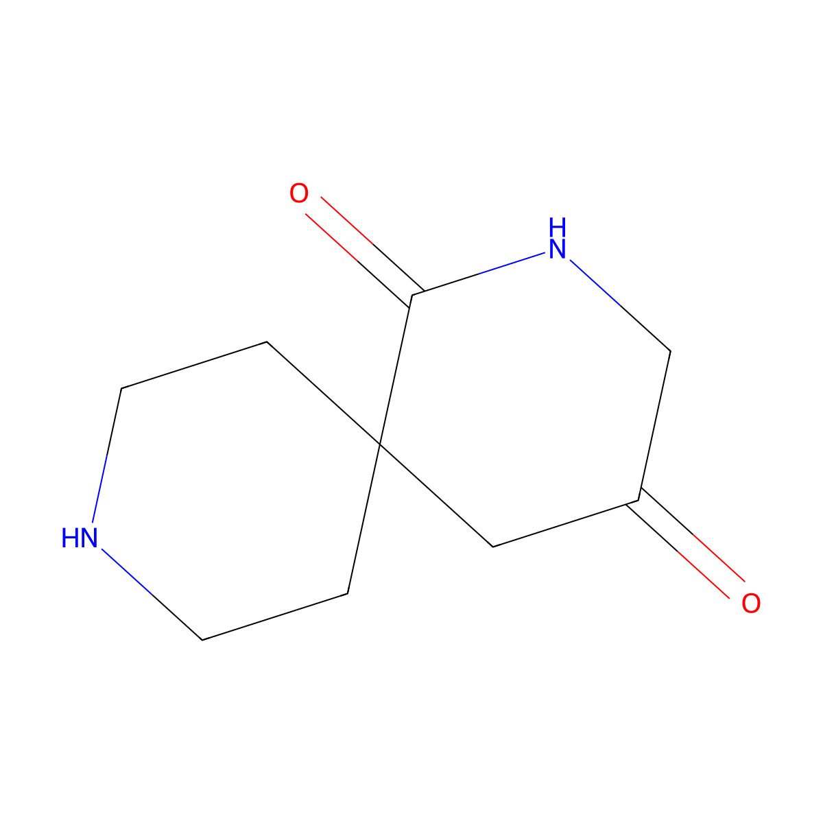 2,9-Diazaspiro[5.5]undecane-1,4-dione molecular structure, CAS 2757874-77-2