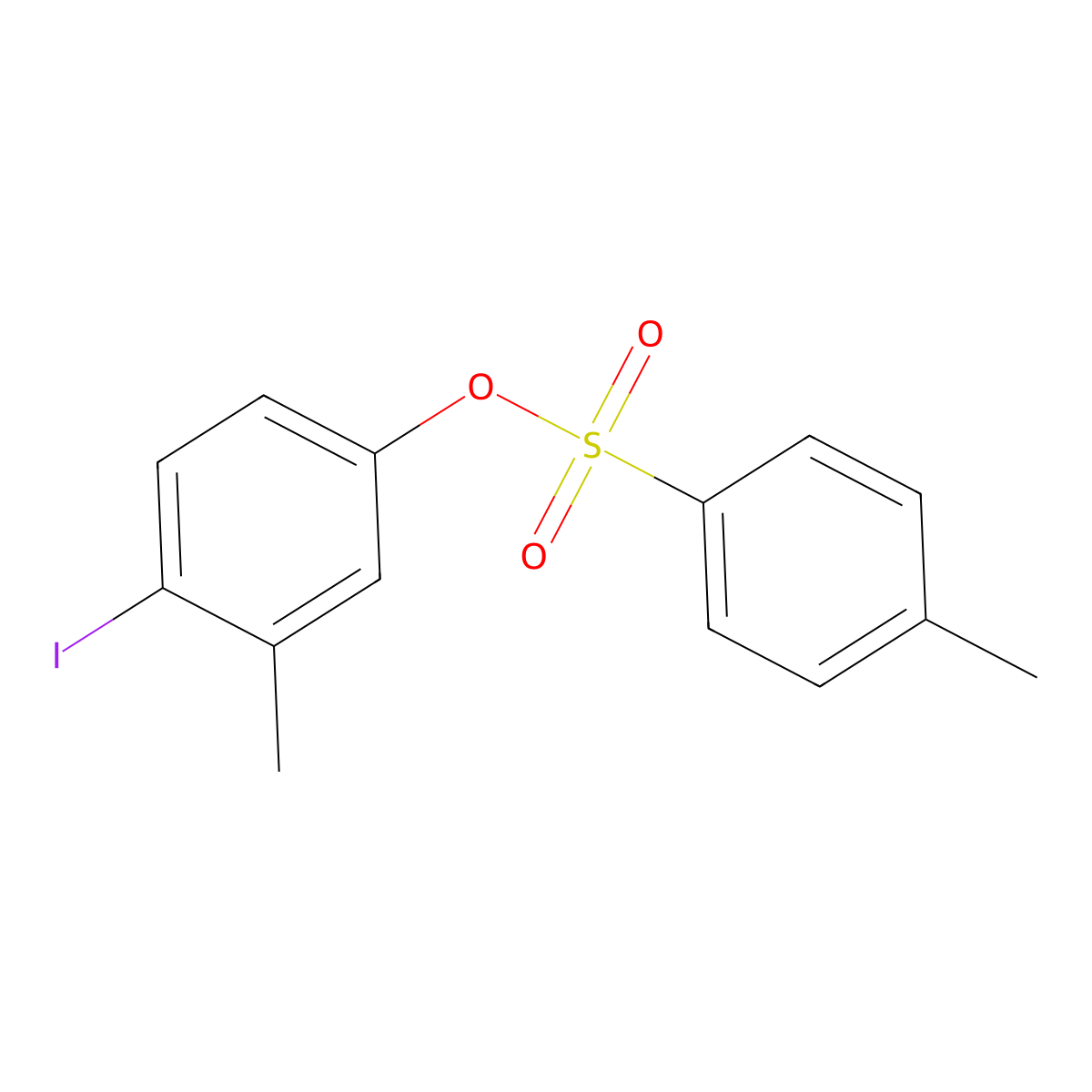 4-Iodo-3-methylphenyl 4-methylbenzene-1-sulfonate molecular structure, CAS 2757874-85-2