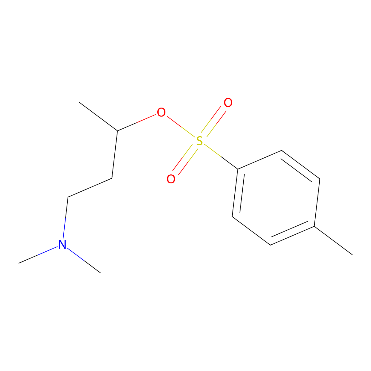 4-(Dimethylamino)butan-2-yl 4-methylbenzene-1-sulfonate molecular structure, CAS 2757890-93-8