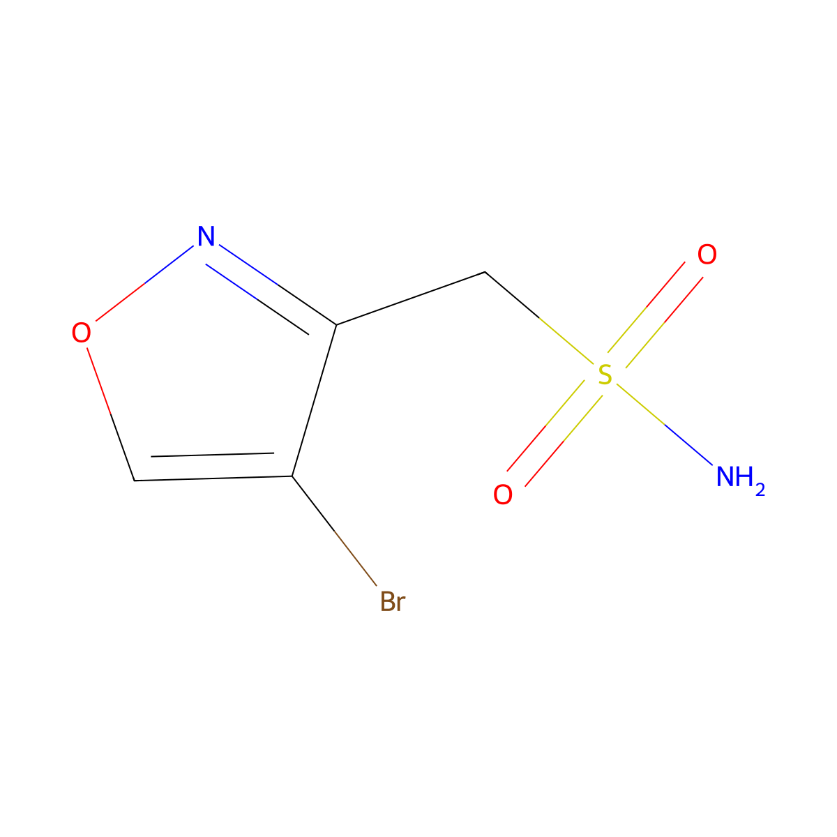 (4-Bromo-1,2-oxazol-3-yl)methanesulfonamide molecular structure, CAS 2757891-07-7