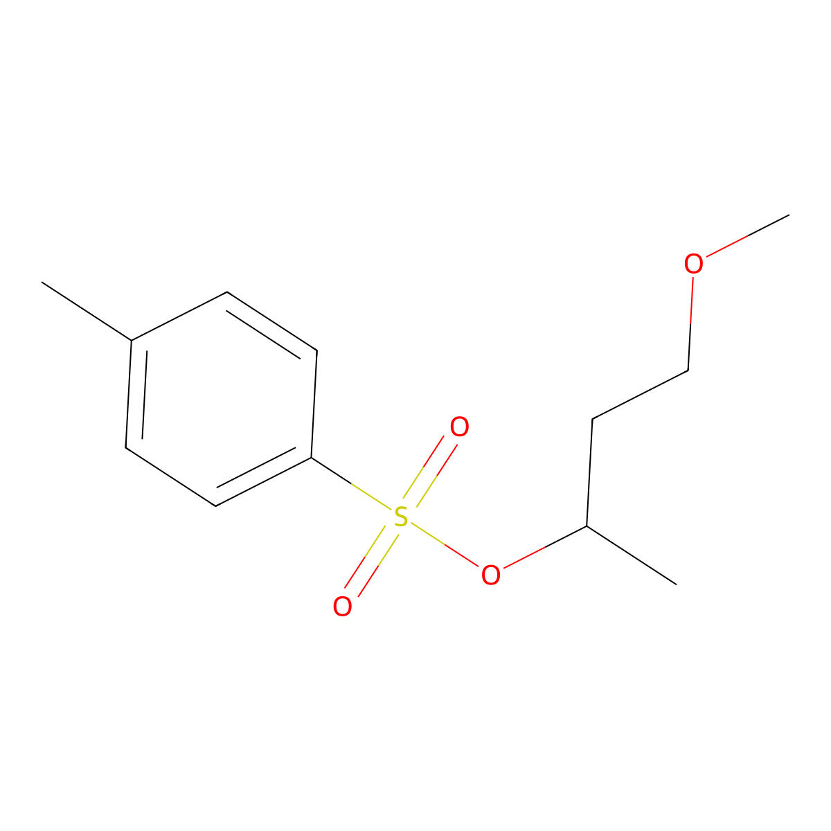 4-Methoxybutan-2-yl 4-methylbenzene-1-sulfonate molecular structure, CAS 2757891-08-8